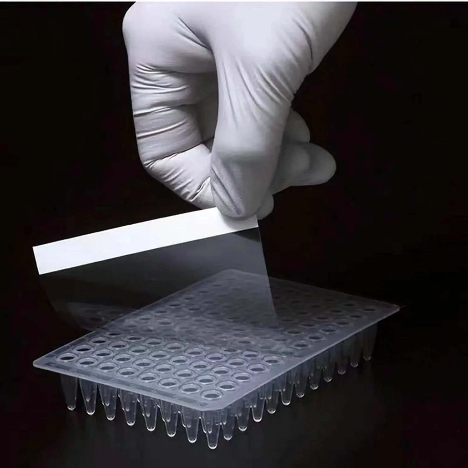 Transparent DNA RNA Diagnostic 96 Deep Well Microplate PCR Plate Sealing Film