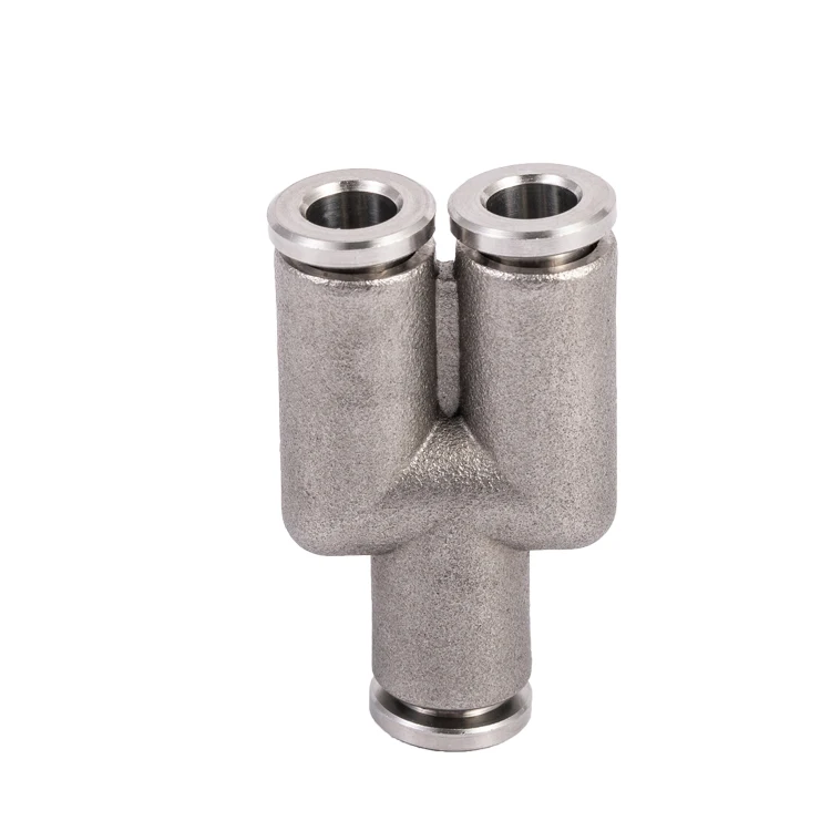 PY series Direct Way quick connecting plastic nickel stainless steel pneumatic Pipe Tube Fitting
