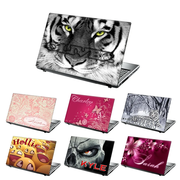 Custom printing colorful computer camera keyboard laptops decal back skin covers vinyl stickers set for laptop sticker label