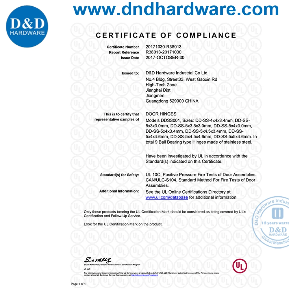 Hot sell Mirror light Gold-plated 2BB stainless steel 304 Loose Non-rising Pin door hinge for Interior door