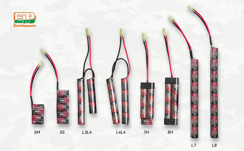 Enrich Power EP Ni-MH Battery Pack SC 2200mAh Sub C 9.6V 8S Airsoft BB