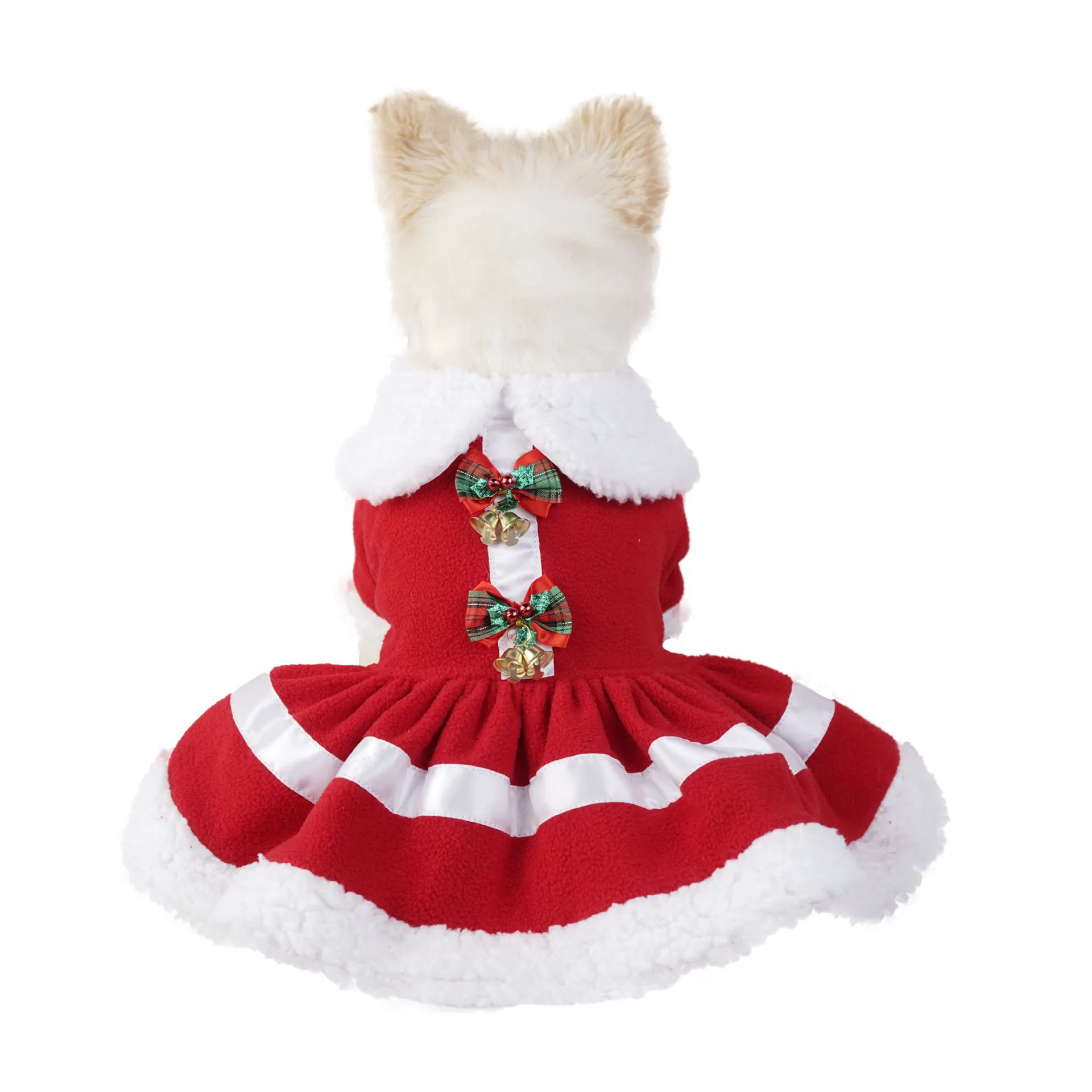 Christmas Pet Dress  Dog Dress Party Small Pet Dress