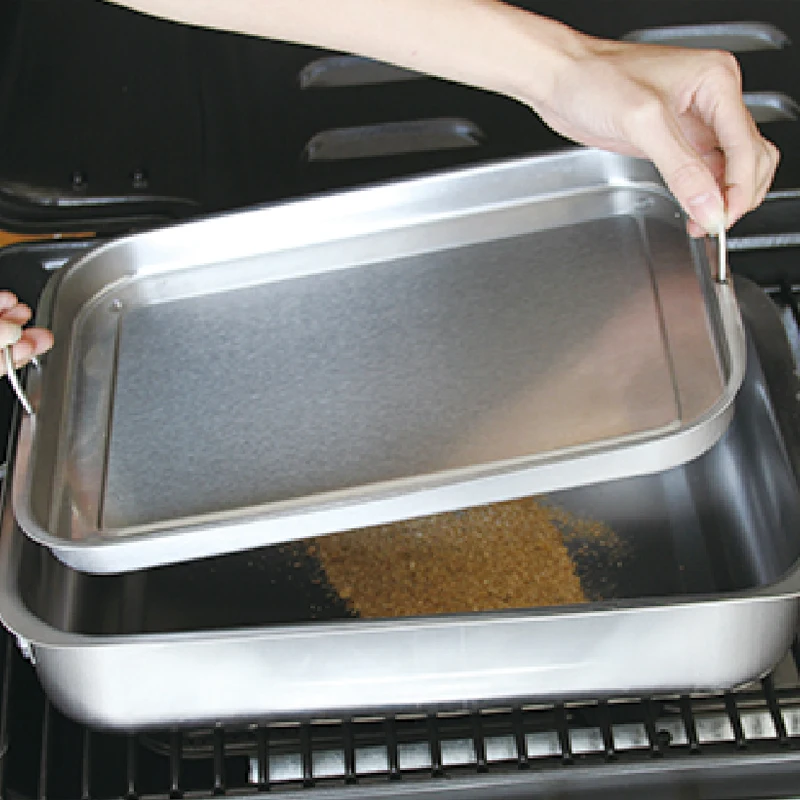 
Stainless steel Stovetop Smoker amazon hot selling Smoker Box 