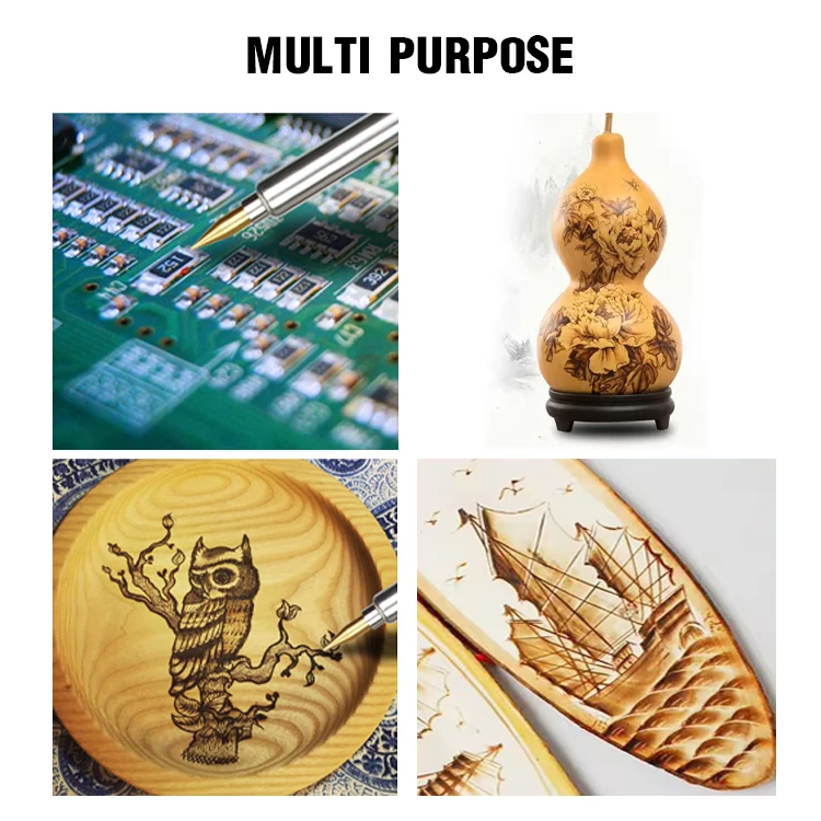 Professional DIY Wood Burning Kit with Pyrography Pen, Adjustable Temp, Ideal for Crafts & Leather Art