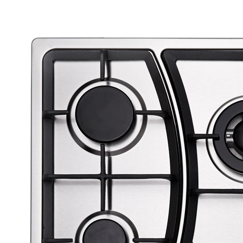 
Modern Kitchen 5 Burners Stainless Steel Panel Built-in Gas Stove Gas Cooktop 