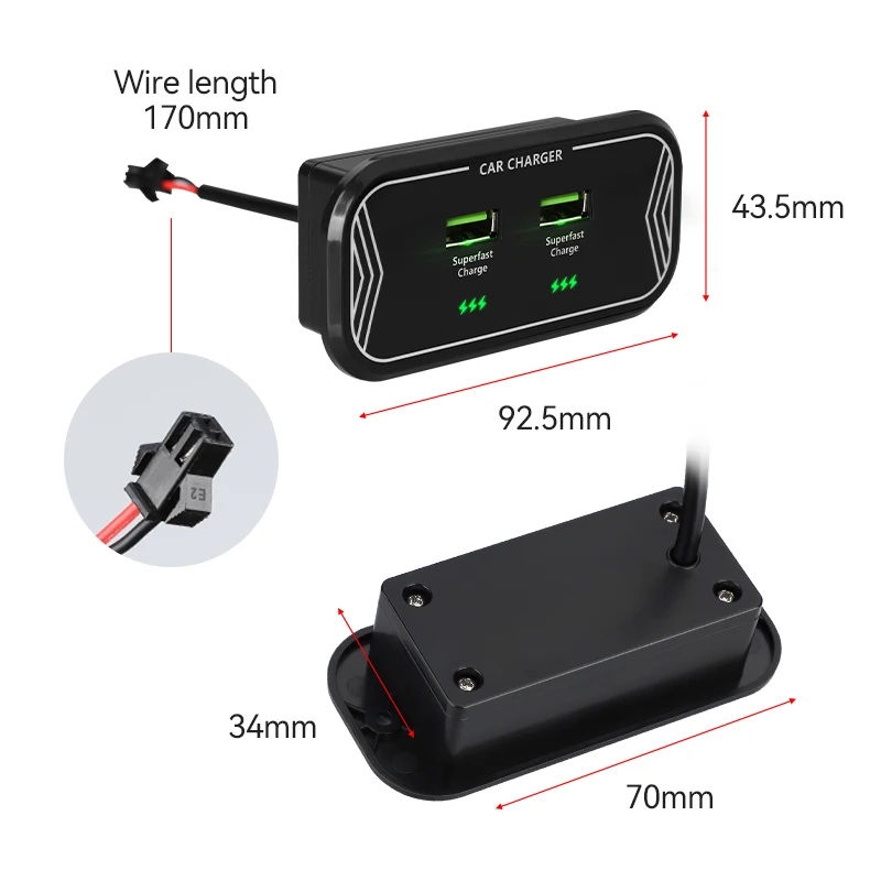 Индивидуальное зарядное устройство lenovo type c electop dual usb socket 2.1a