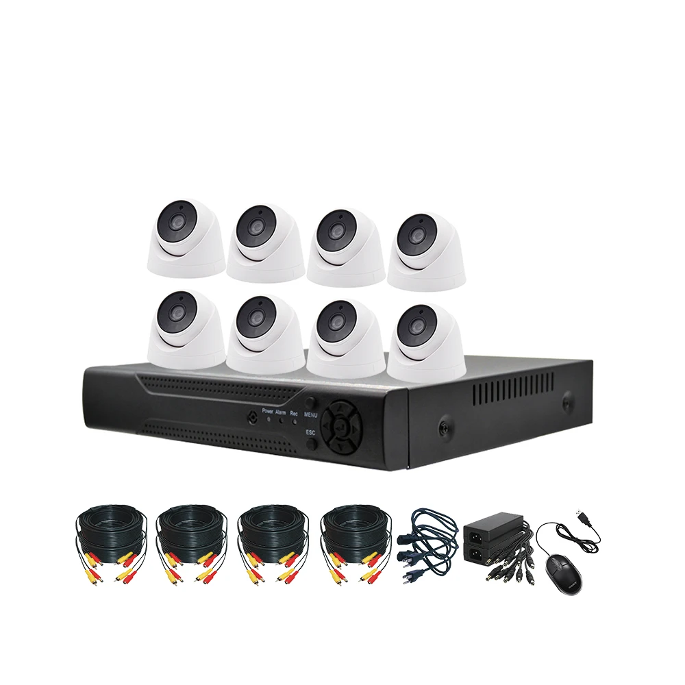 GSA factory price cctv surveillance systems security camera outdoor and indoor 2mp cctv camera 5mp-n 8 port dvr