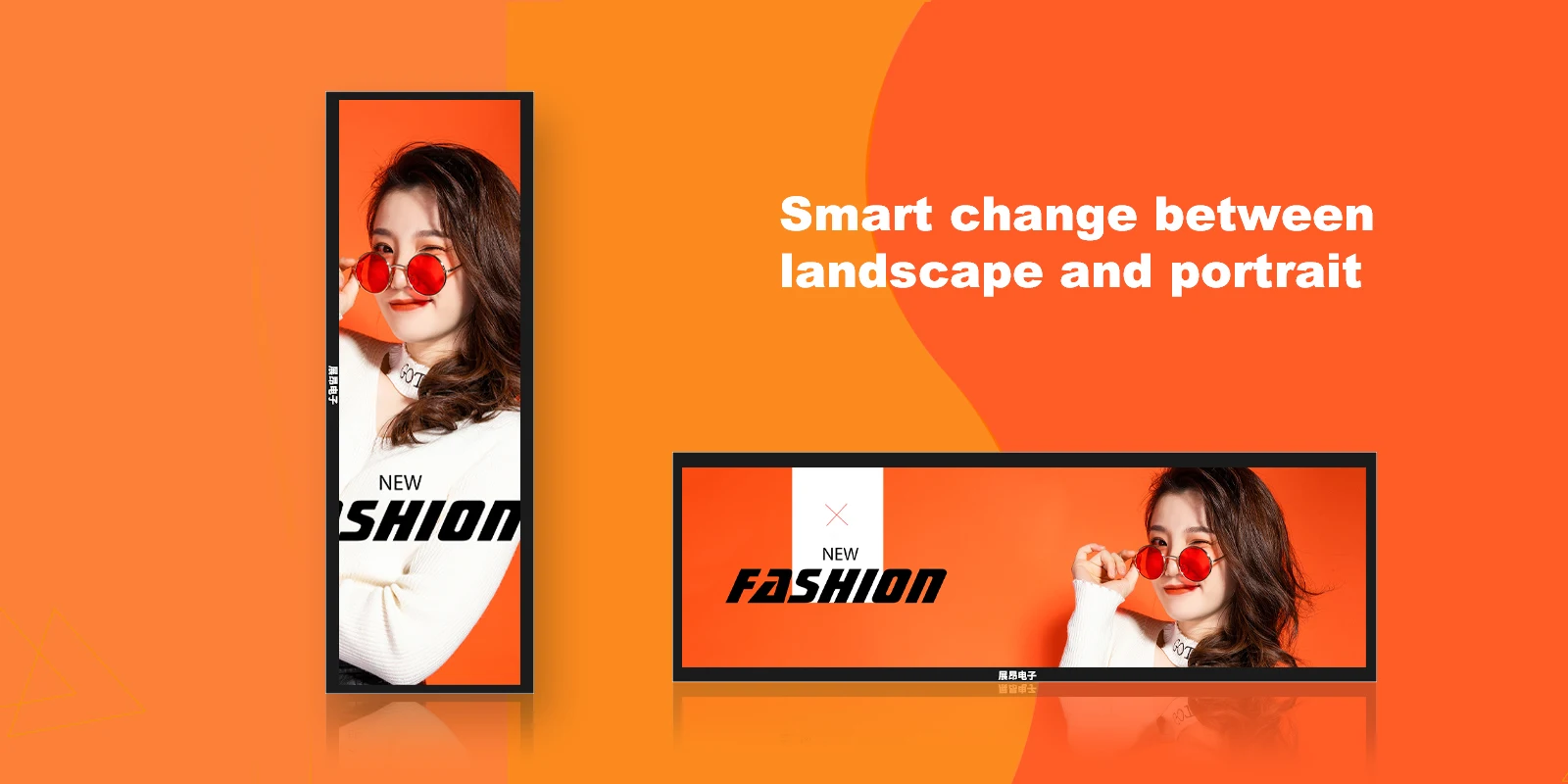 FVASEE Android Supermarket Advertising Bus Interactive Monitor Stretched Bar Lcd Display Screen