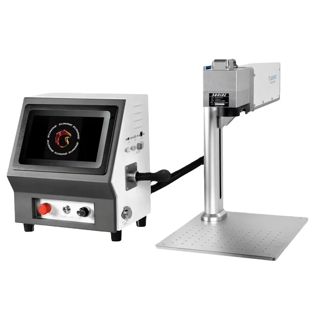
10w 20w 50w Table Type Mini Fiber 30w Laser Marking Machine for Marker Metal Draw Print Picture 