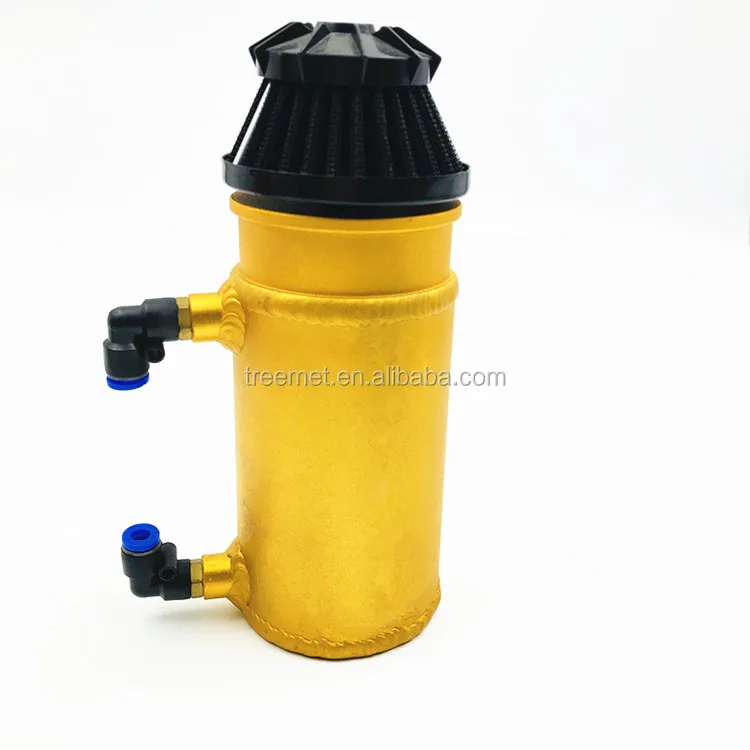 Алюминиевый масляный резервуар поймать может Танк Сапун фильтр запутался фильтр красный