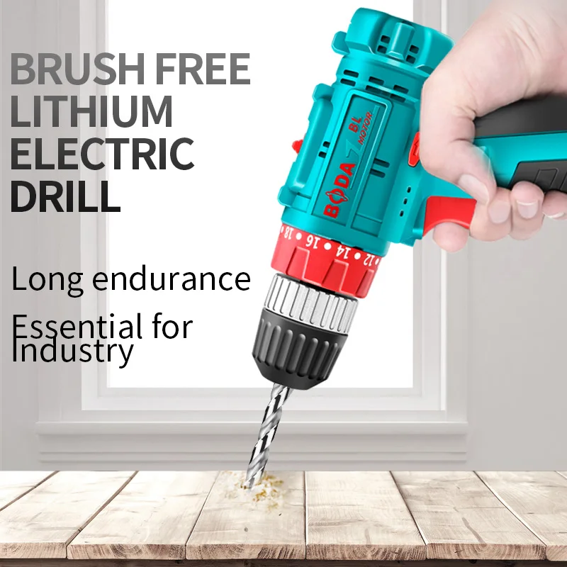 Boda D1205-10 wholesale rechargeable cordless screwdriver, brushless electric screwdriver drill