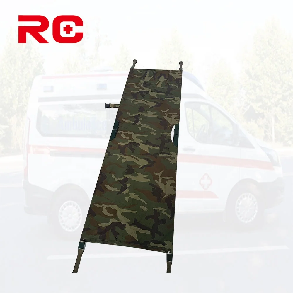 Portable Medical Rescue Folding Steel Aluminum Alloy Stretcher for Camping