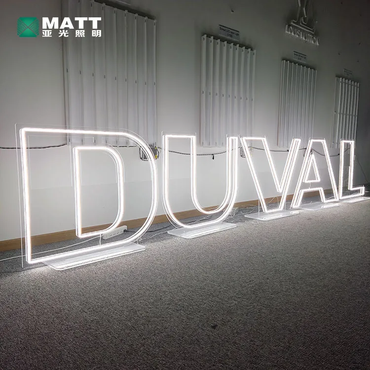 MATT 2023 hot selling NO MOQ neon signs for business indoor outdoor restaurant signage office door sign