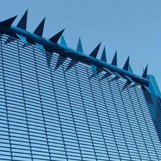 Galvanized 358 Anti Climb Security ClearVu Mesh Panel Fence for Prison Airport Border Factory Railway Gas Pipelines Substation