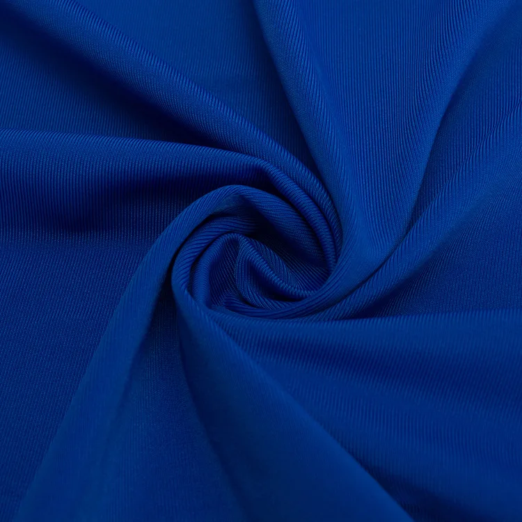 Factory Custom High Elastic 180g T-Shirt Sports Fabric Pinstripe Elastic Cloth Solid Color Stretch knitted for Girls