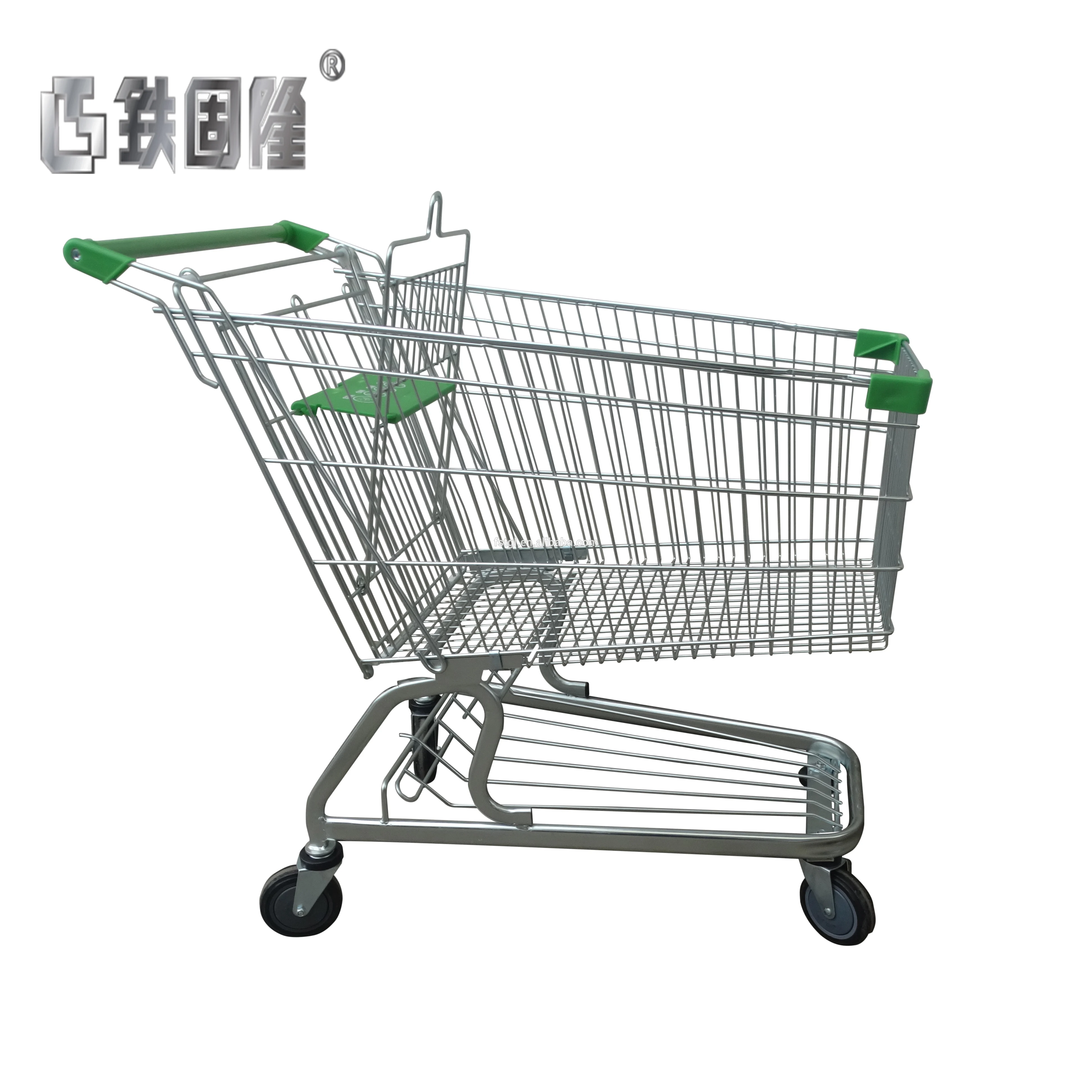 Wholesale Price 150 Liter Asia Style Supermarket Shopping Trolley Cart