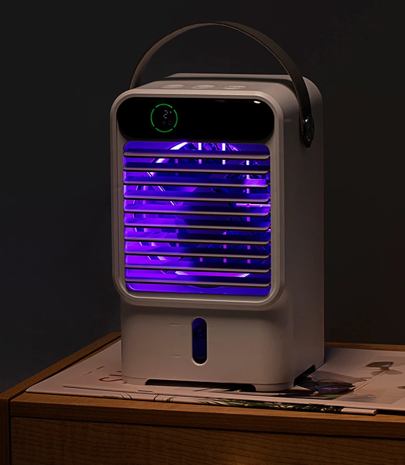 Mist Portable Small Desktop  Home Office Dorm Cooling Fan Mini  Personal Air Cooler Air Conditioner Fan