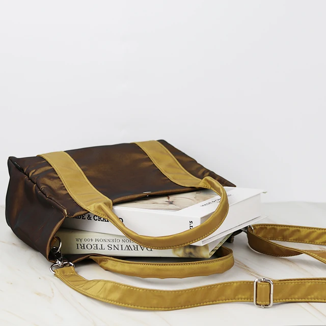 OEM Fashionable Customized Women Designer Handbag Ladies Tote Bag With Adjustable Shoulder Strap