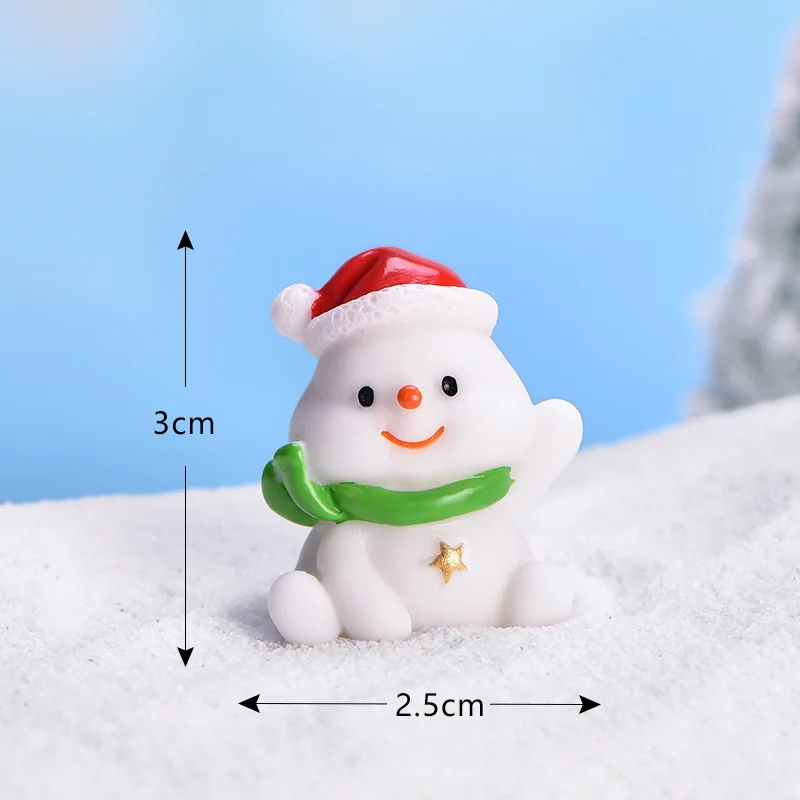 Santa Cute Snowman Bonsai Decoration Snow Christmas decorations resin accessories