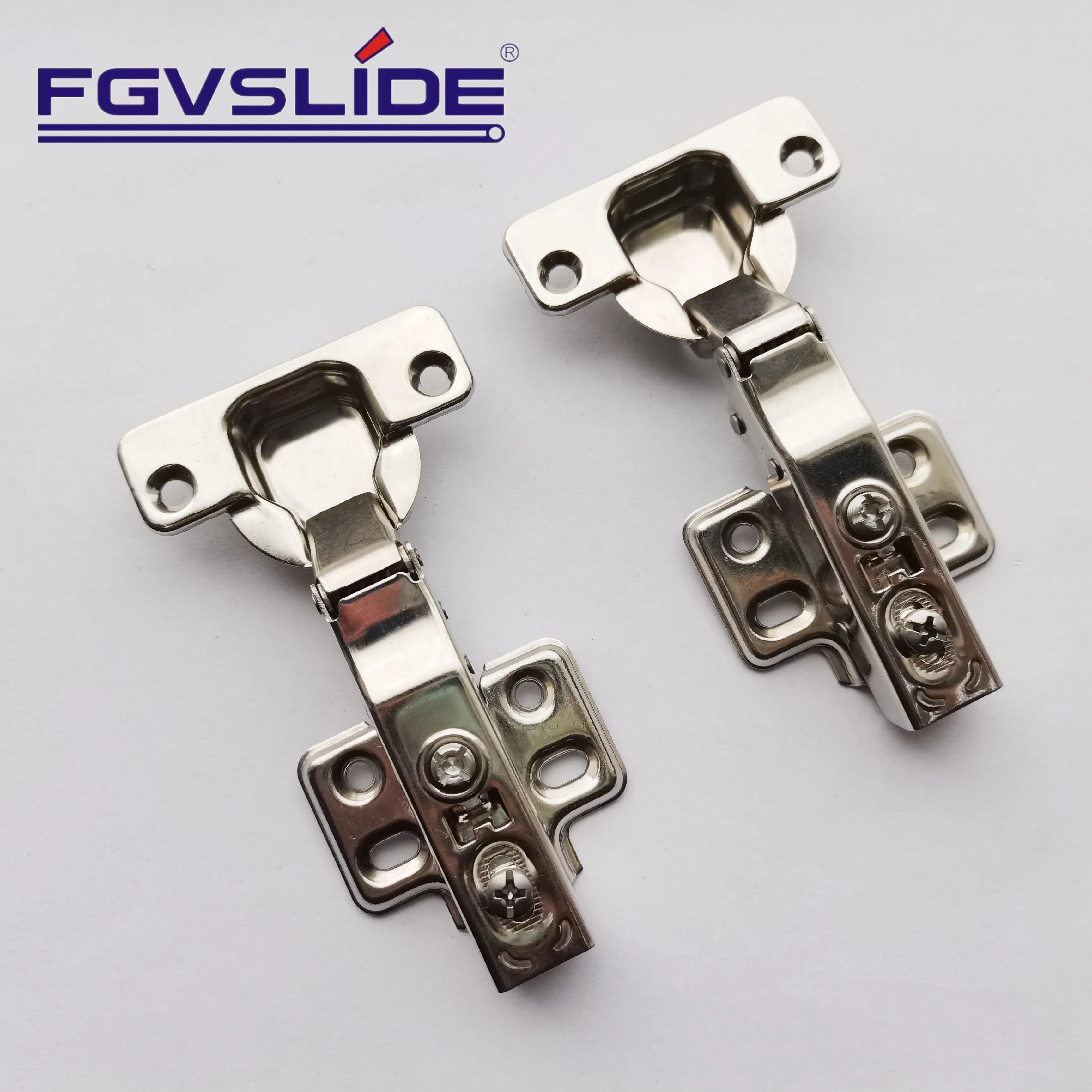 Furniture hardware 35mm concealed auto door hinge slide on two way stainless steel hinge for cabinet
