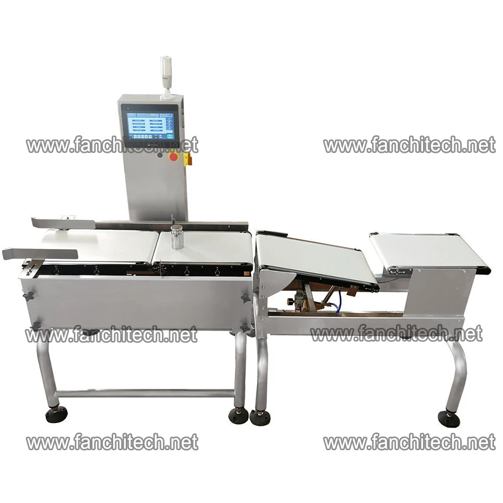 in motion checkweigher for detecting missing pieces of a kit inline conveyor scales