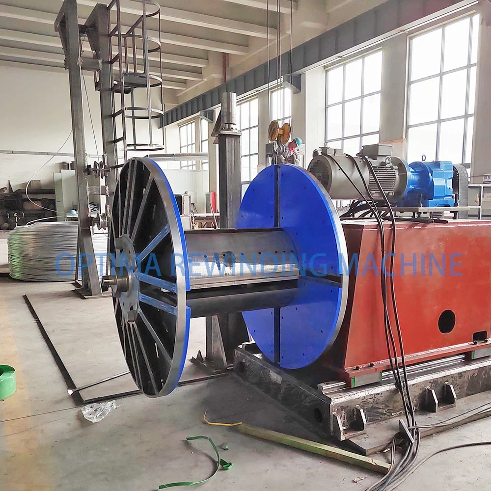Aluminum wire rolling mill 9.5mm bar 12mm rod winding and winding rewinder production line rewinding machine price China