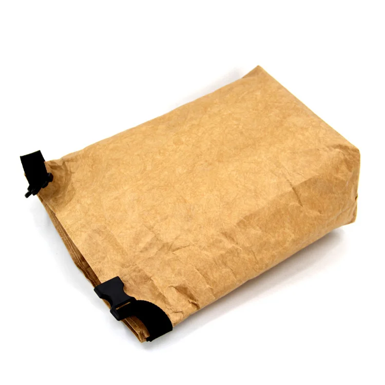 High quality personalized reusable tyvek lunch tote thermo food bag with leather logo embossed for office