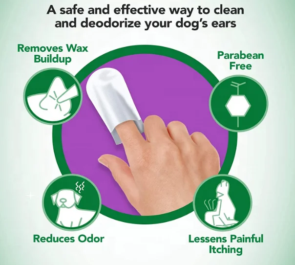 OEM Dog Cats Grooming Products Cleaner Wet Tissue for Organic Pet Ear Cleaner Wipes