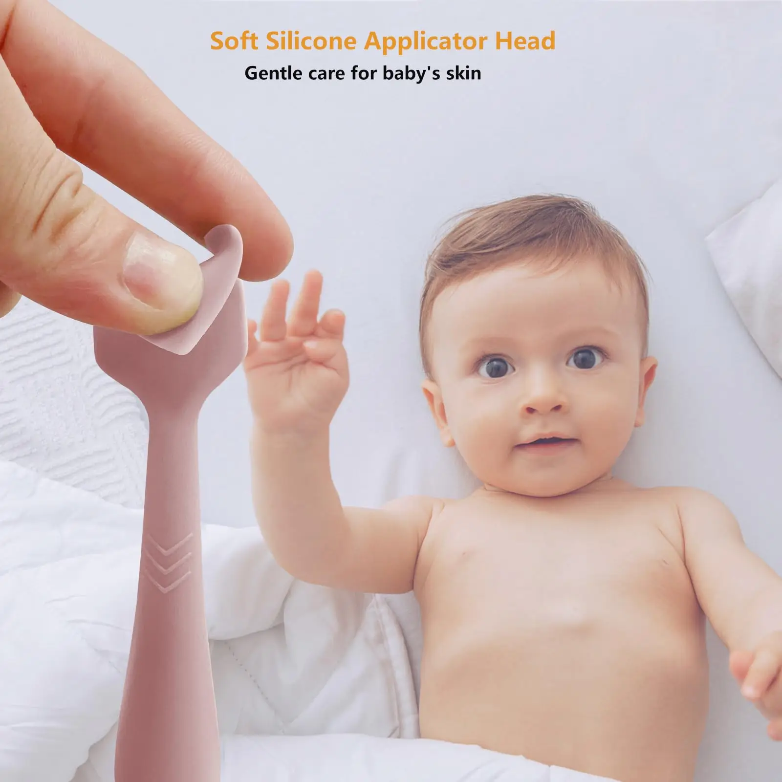 Baby Diaper Cream With Suction Cup Base Spatula Applicator Soft Silicone Butt Paste Spatula Diaper Cream Brush