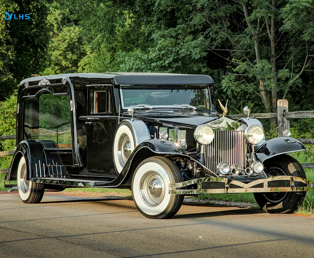 British style vintage hearse car vendors high quality coffin transport funeral hearse horse hearse for funeral parlor