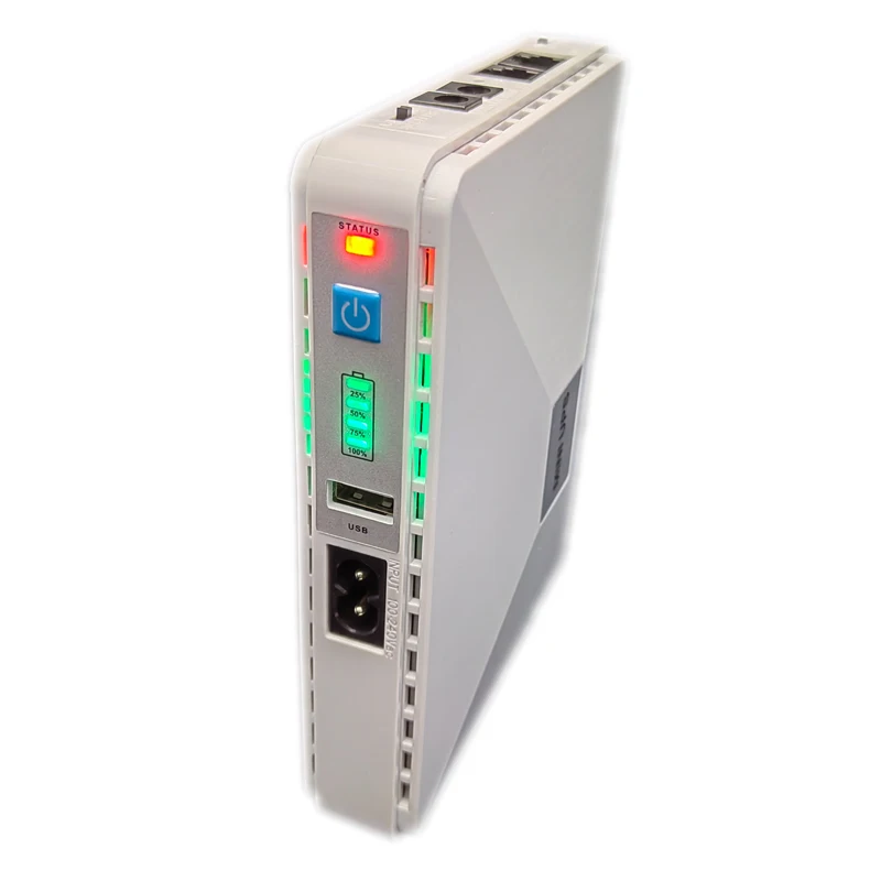 China Single Phase Mini 12V UPS Router On-Line Liithium Battery for Networking 5V 9V 12V Uninterrupted Power Supply