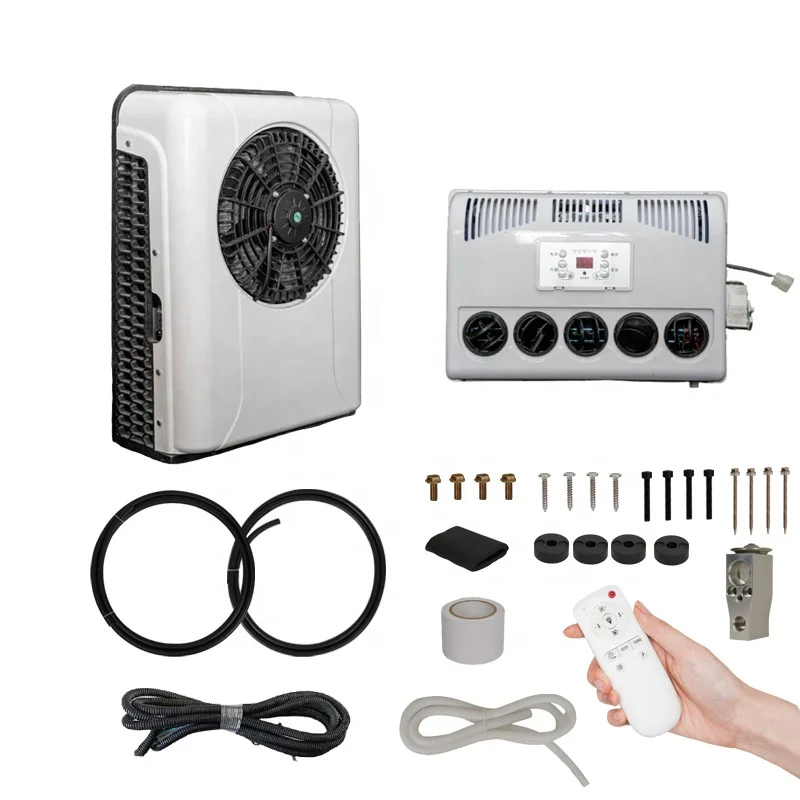 Truck Van Cabin 12V 24V  truck parking air conditioner 800 w truck air conditioner  for Boat Rv