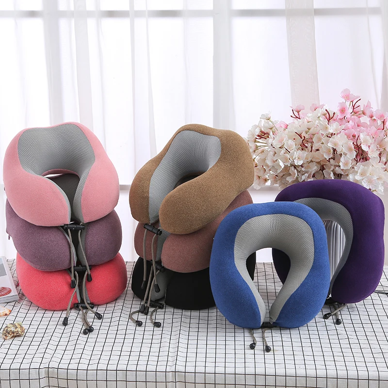 Memory Foam Neck Pillow Head Support Soft Pillow Sleeping Rest Airplane Car Home Use u shape travel pillow