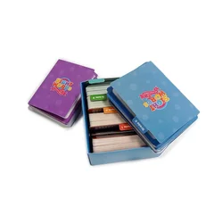 Family Game Playing Cards Word Kids Flash Card Learning Educational Cognitive Cards Game
