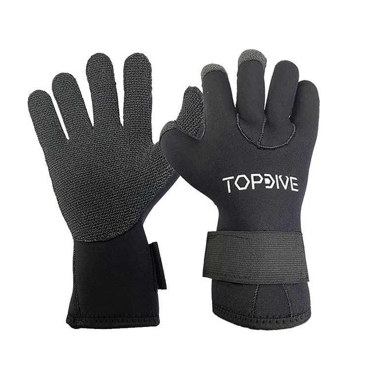High Quality Anti-slip Waterproof Diving Gloves Heavy Duty Cut Resistant Neoprene Work Gloves