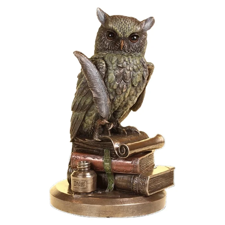 hot high quality sale owl animal bronze  sculpture