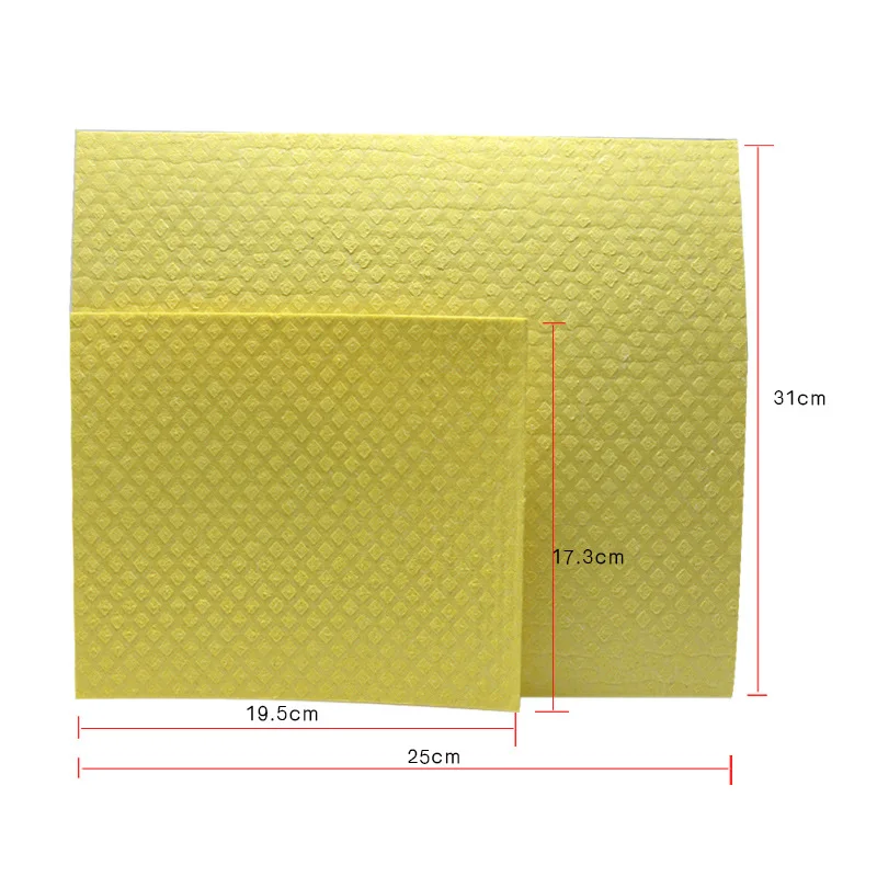 Large size Colorful Reusable Cellulose Dishcloth Super Absorbent Drying  Kitchen Cleaning Custom Design Wood Pulp Cotton Cloth