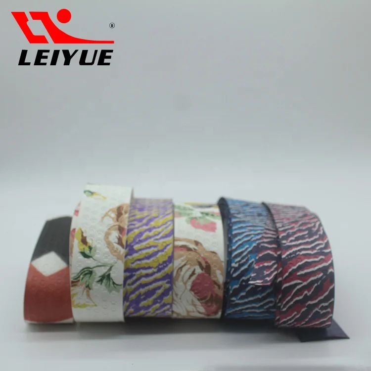 customized printed PU leather grip tape racket overgrip