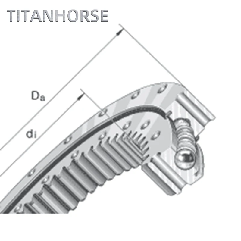Rotary Table Slew Ring Bearing Slewing Tower Bearing For Mobile Crane