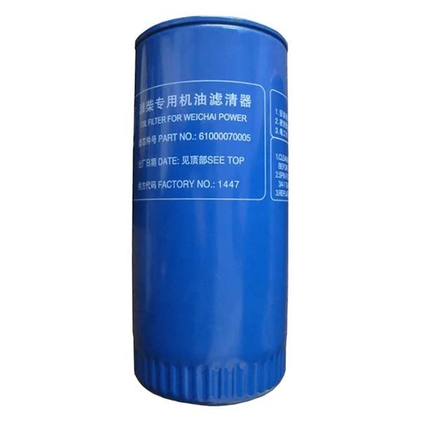Truck Parts Weichai Engine Parts Oil Filter 61000070005