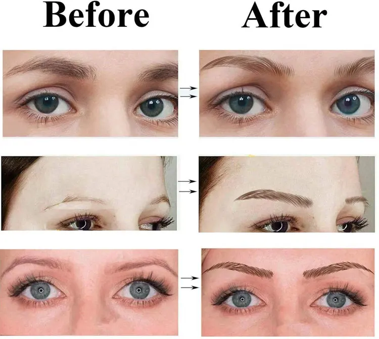 2021 New 4D Eyebrow Water Transfer Tattoo Sticker