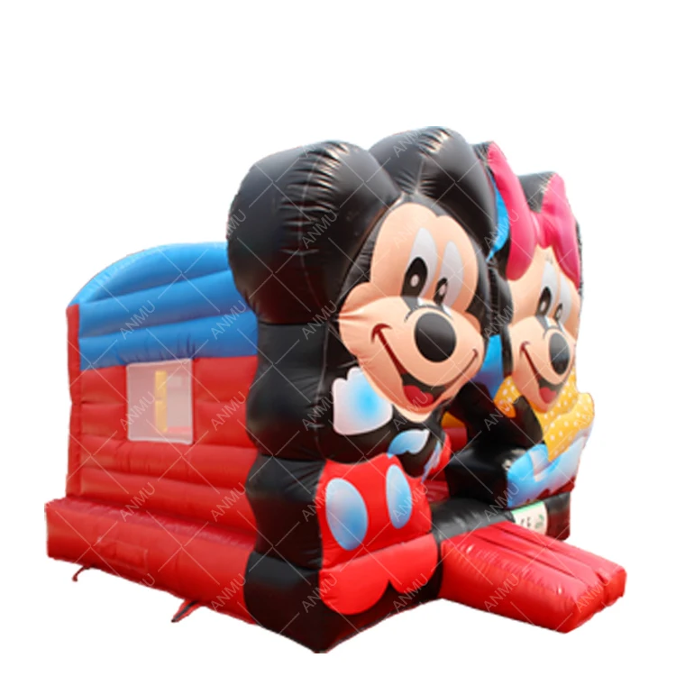 Commercial grade PVC bouncy castle kids party rental toys minnie mouse mickey mouse inflatable bounce house