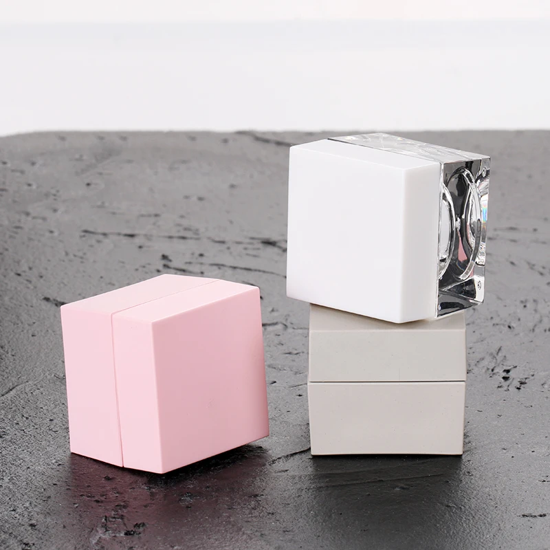 5g acrylic uv gel gel container square plastic nail polish cosmetics cream empty jar