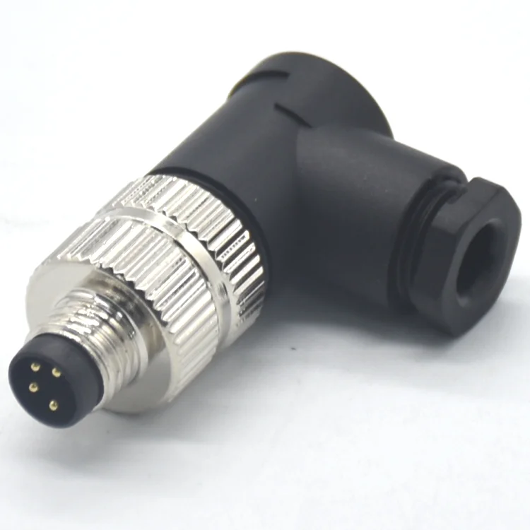 High cost performance aviation waterproof male 4pin right angle m8 circular connector