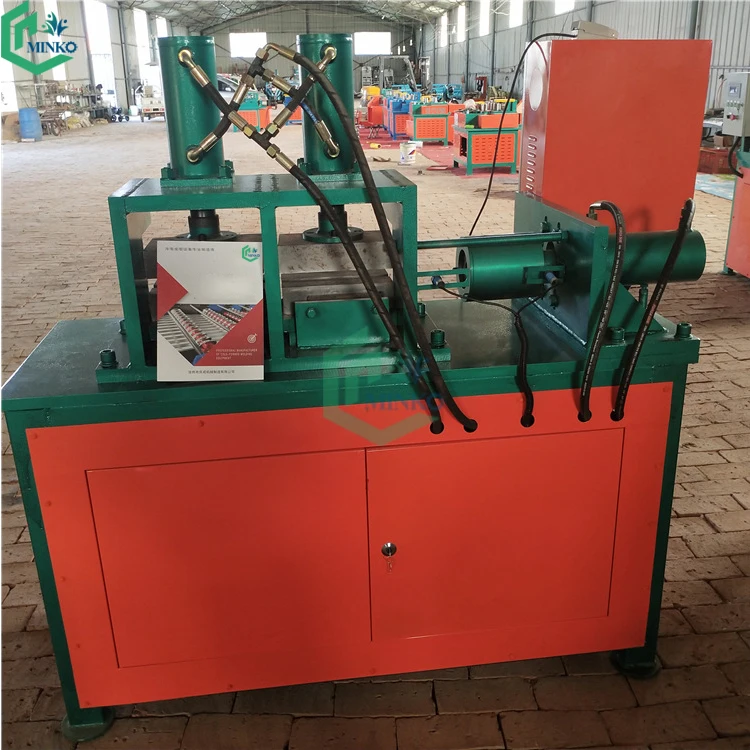 2 stations hydraulic iron pipe diameter reducing machine round steel tube shrinking reducer