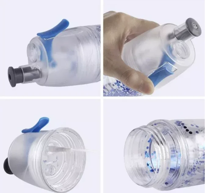 Glowing Misting Insulated Water Bottle, Portable Outdoor Leak-Proof Spray Moisturizing Cooling Sports Bottle Hand Cup