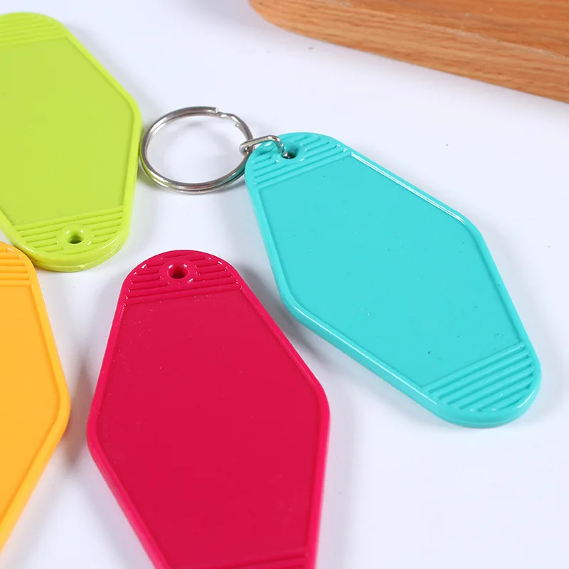 Wholesale Blank PlasticTag Baggage Tag Number Abs Hotel Hotel Tag Diamond Tag Keychain