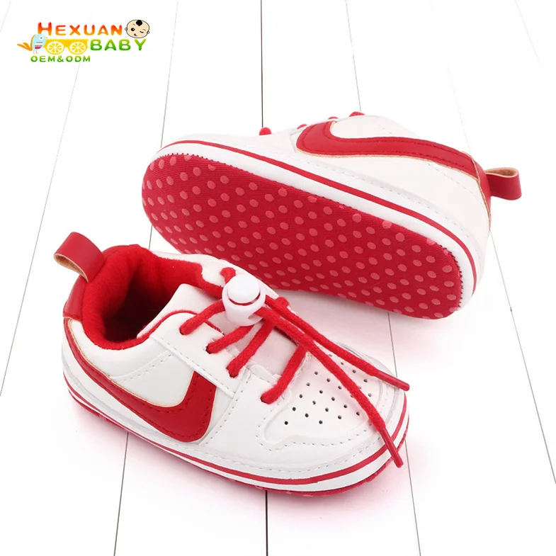 Wholesale Baby Boy Canvas and Pu Leather Soft Shoes 6-18