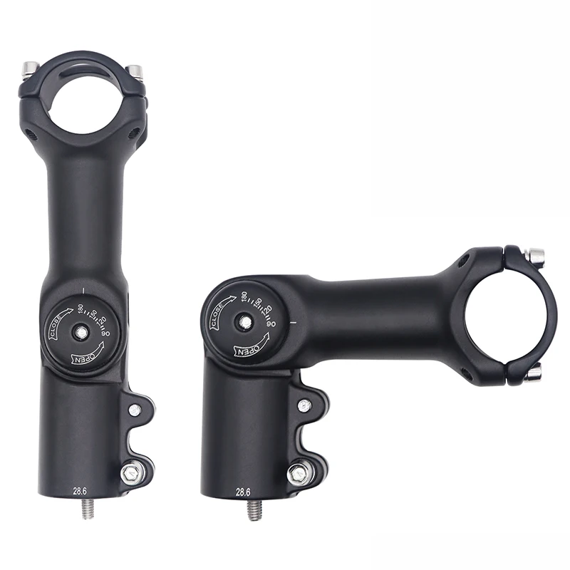 Folding Stem Bike Components MTB Stem 31.8/ 25.4mm Aluminum Alloy Bike Parts MTB Adjustable Bicycle Foldable Stem