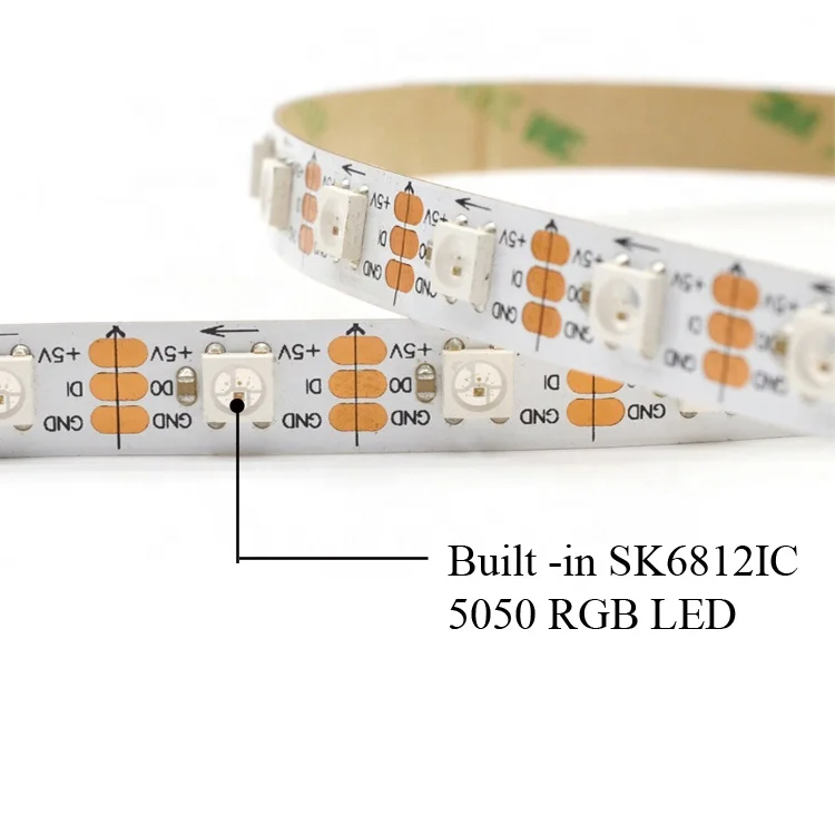 horse race running  dream color  magic  pixel full color 60LEDs / m 20W 5VDC SK6812 IC 5050 SMD RGB IC LED strips ribbon tapes